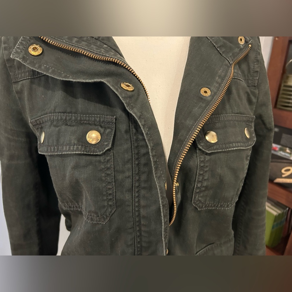 J.Crew Dark Green Camp Field Utility Jacket Women’s S View 6